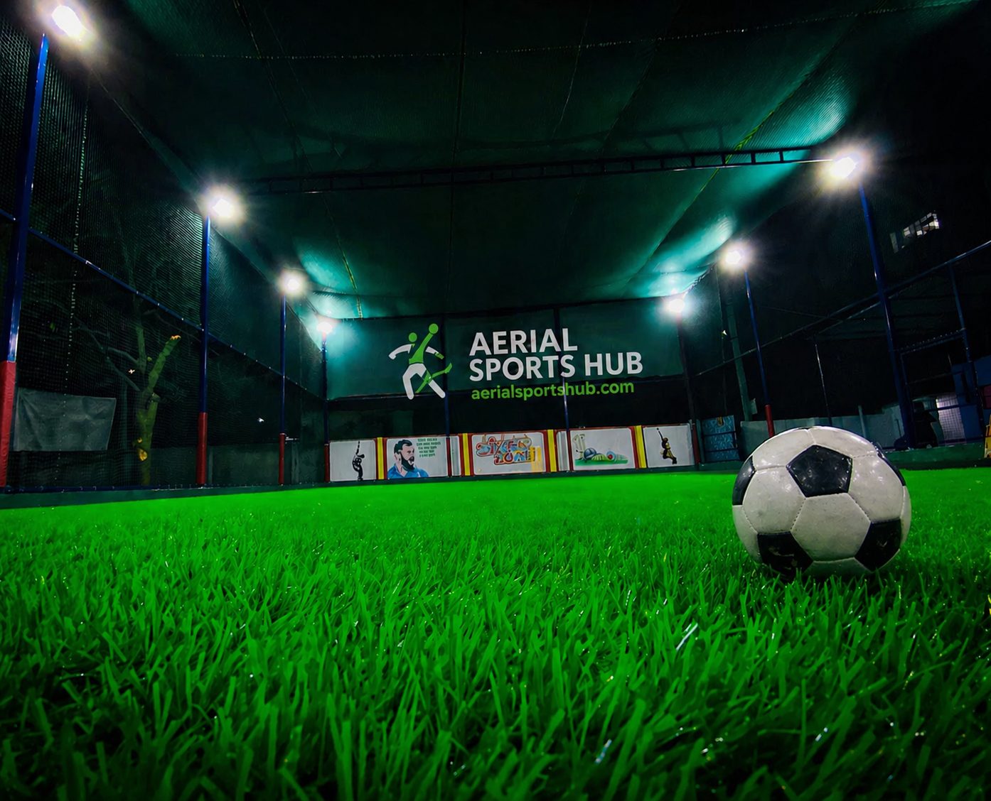Football turf at Shiva Sports Club