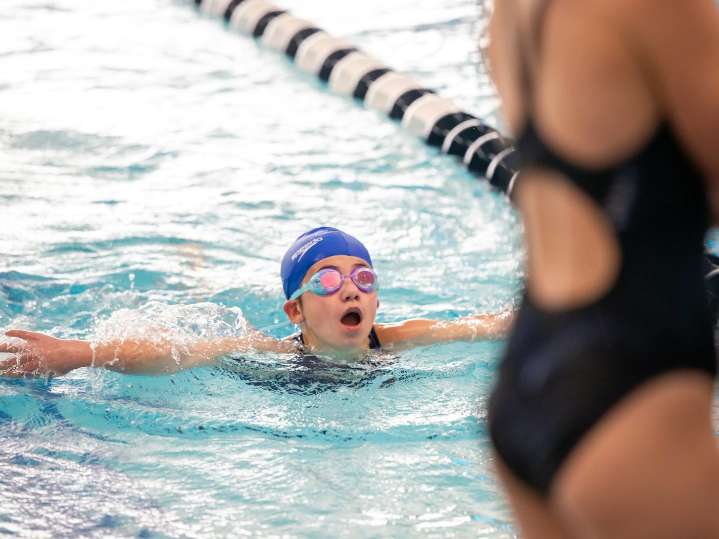 One-to-one swimming lesson